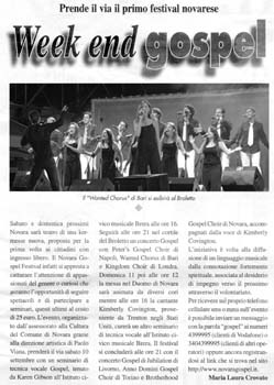 Corriere di Novara 08-09-05