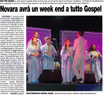 Tribuna Novarese 29-08-05