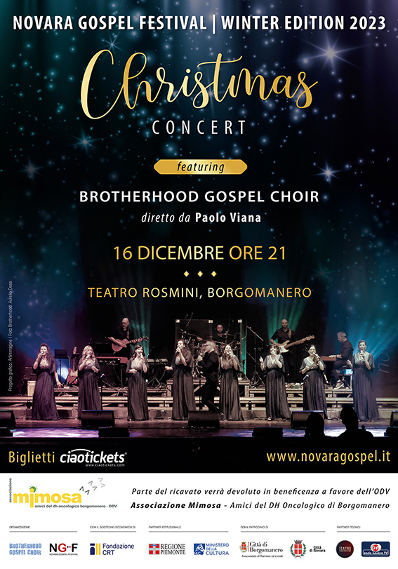 Acquista il biglietto per Novara Gospel Festival 2023 Winter Edition - Christmas Concert ft Brotherhood Gospel Choir