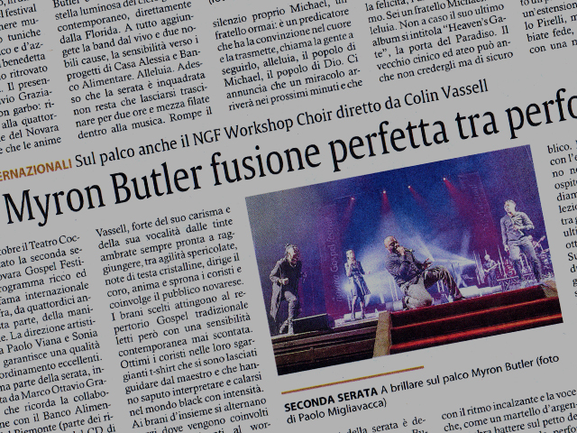 Novara Gospel Festival Press Review